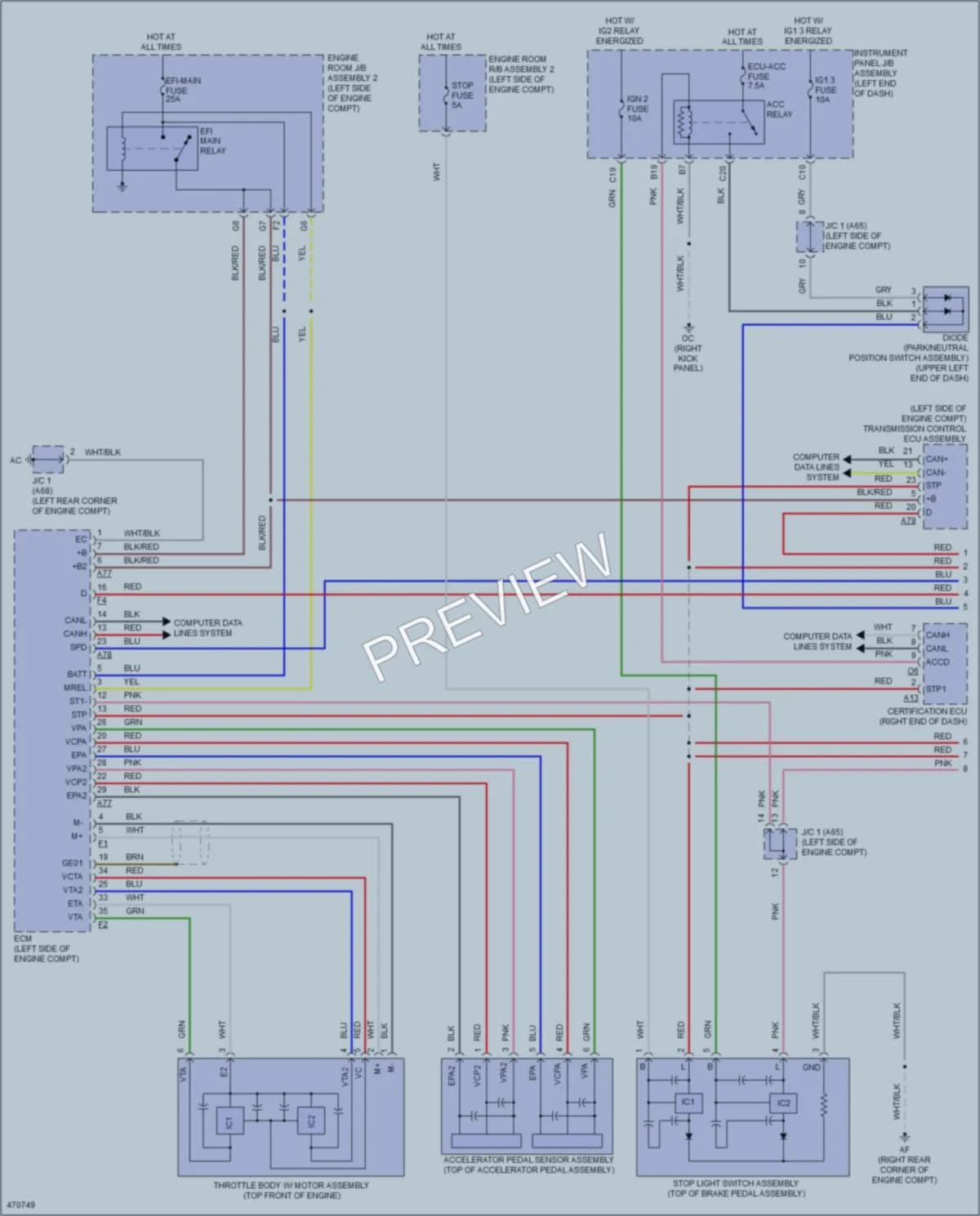 2015 Lexus RCF Cruise Control wiring diagram preview