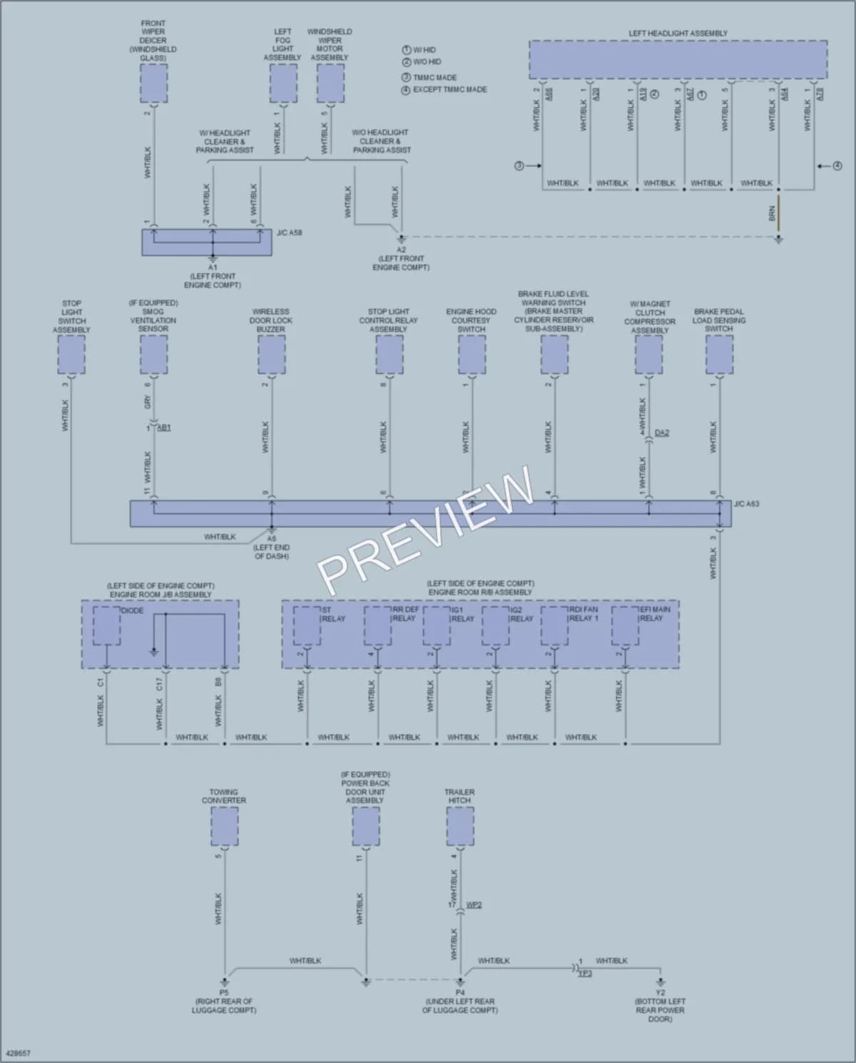 2015 Lexus RX350 Ground Distribution wiring diagram preview