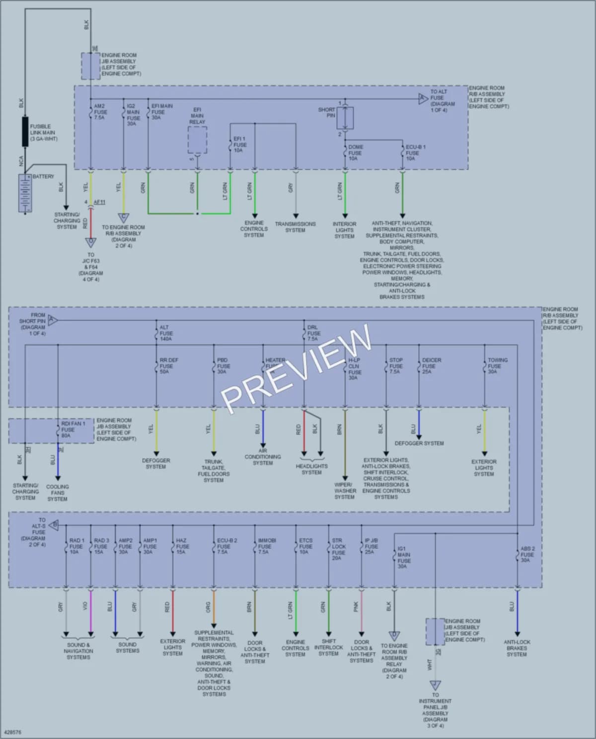 2015 Lexus RX350 Power Distribution wiring diagram preview