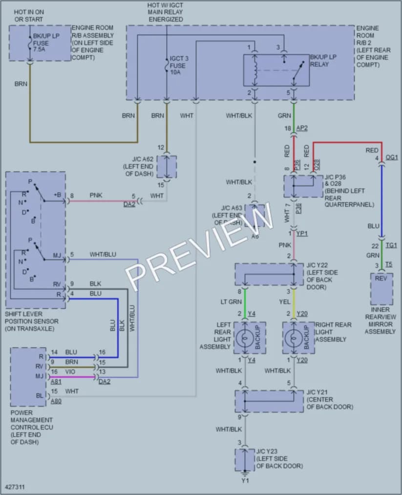 2015 Lexus RX450h Exterior Lights wiring diagram preview