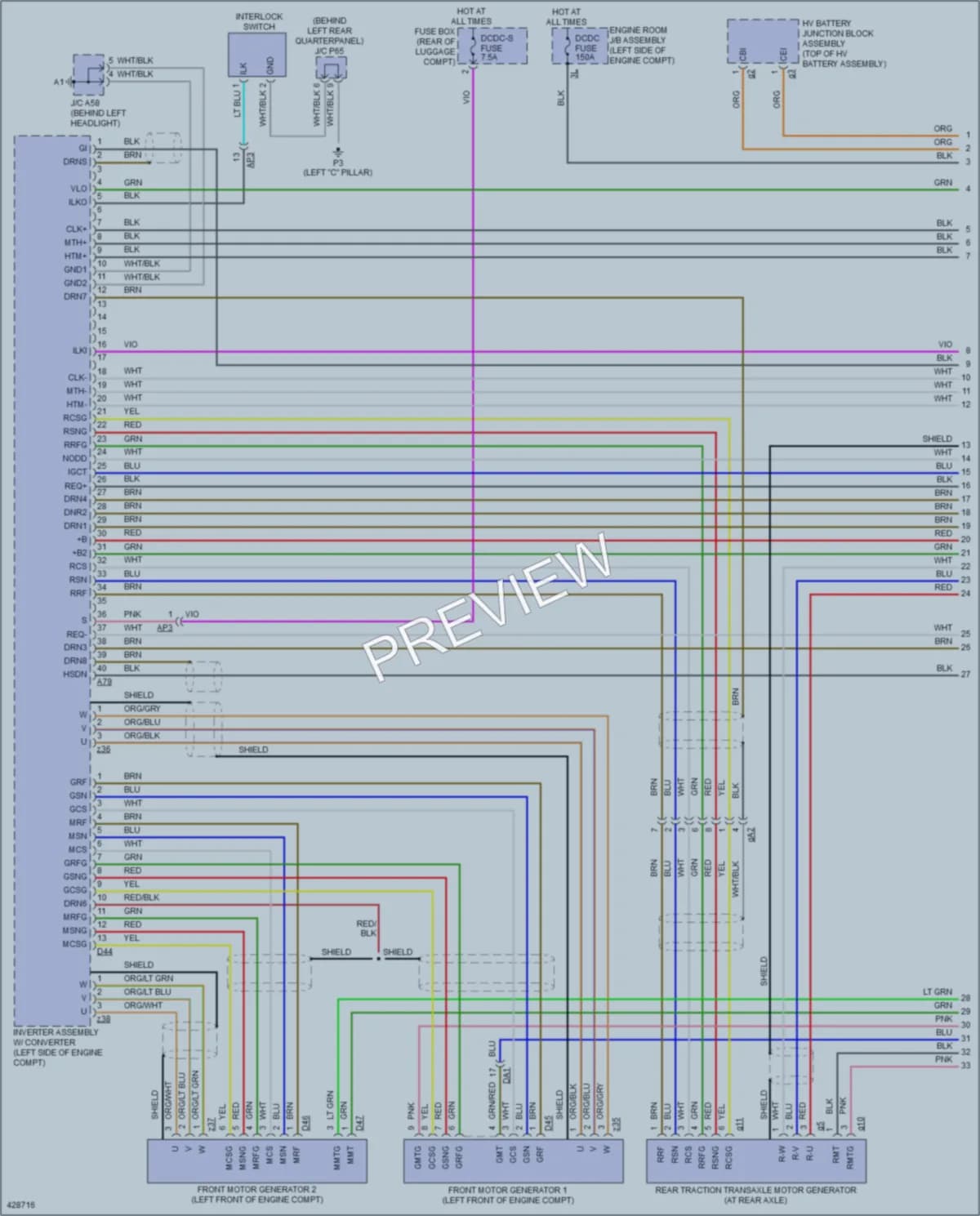 2015 Lexus RX450h Transmission wiring diagram preview