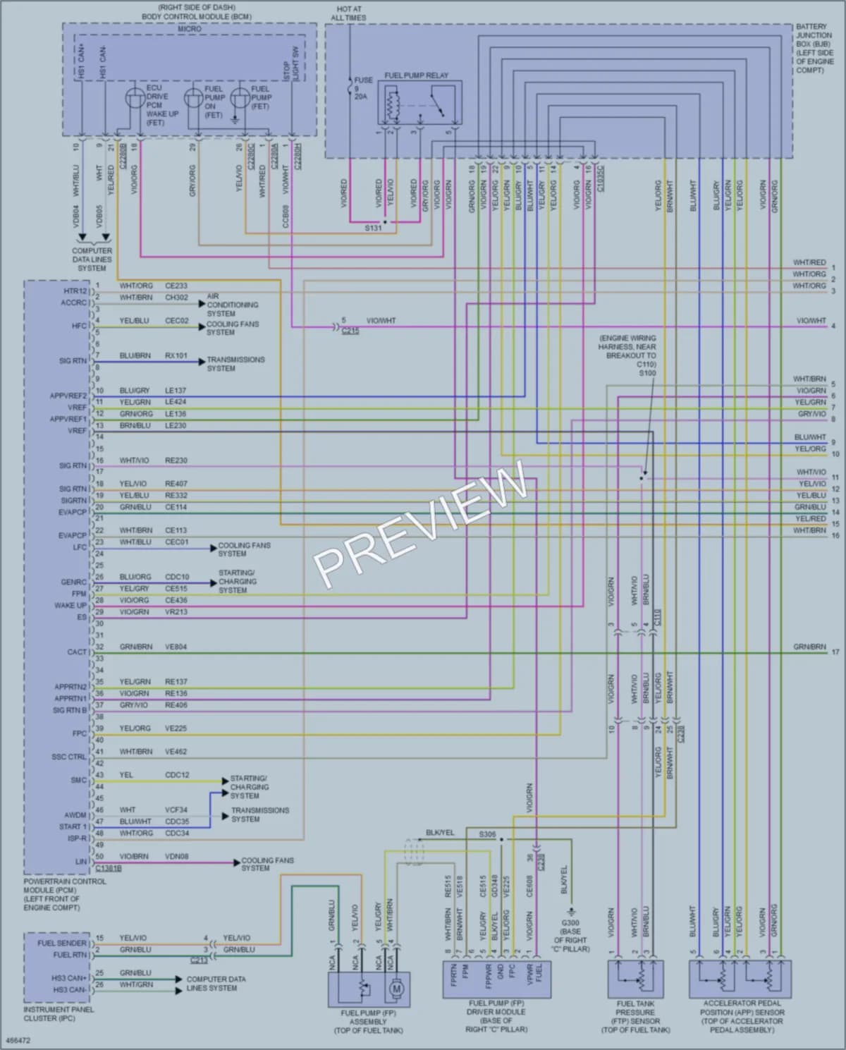 2015 Lincoln MKC Engine Performance wiring diagram preview