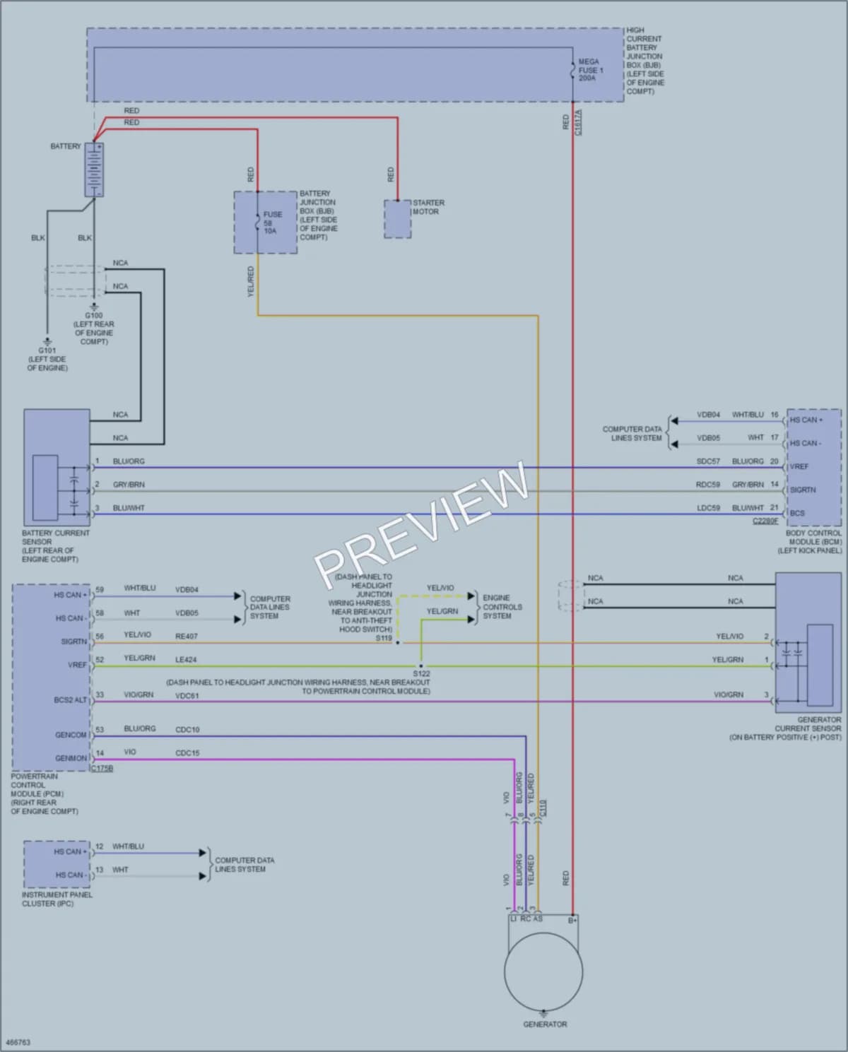 2015 Lincoln MKX Starting Charging wiring diagram preview