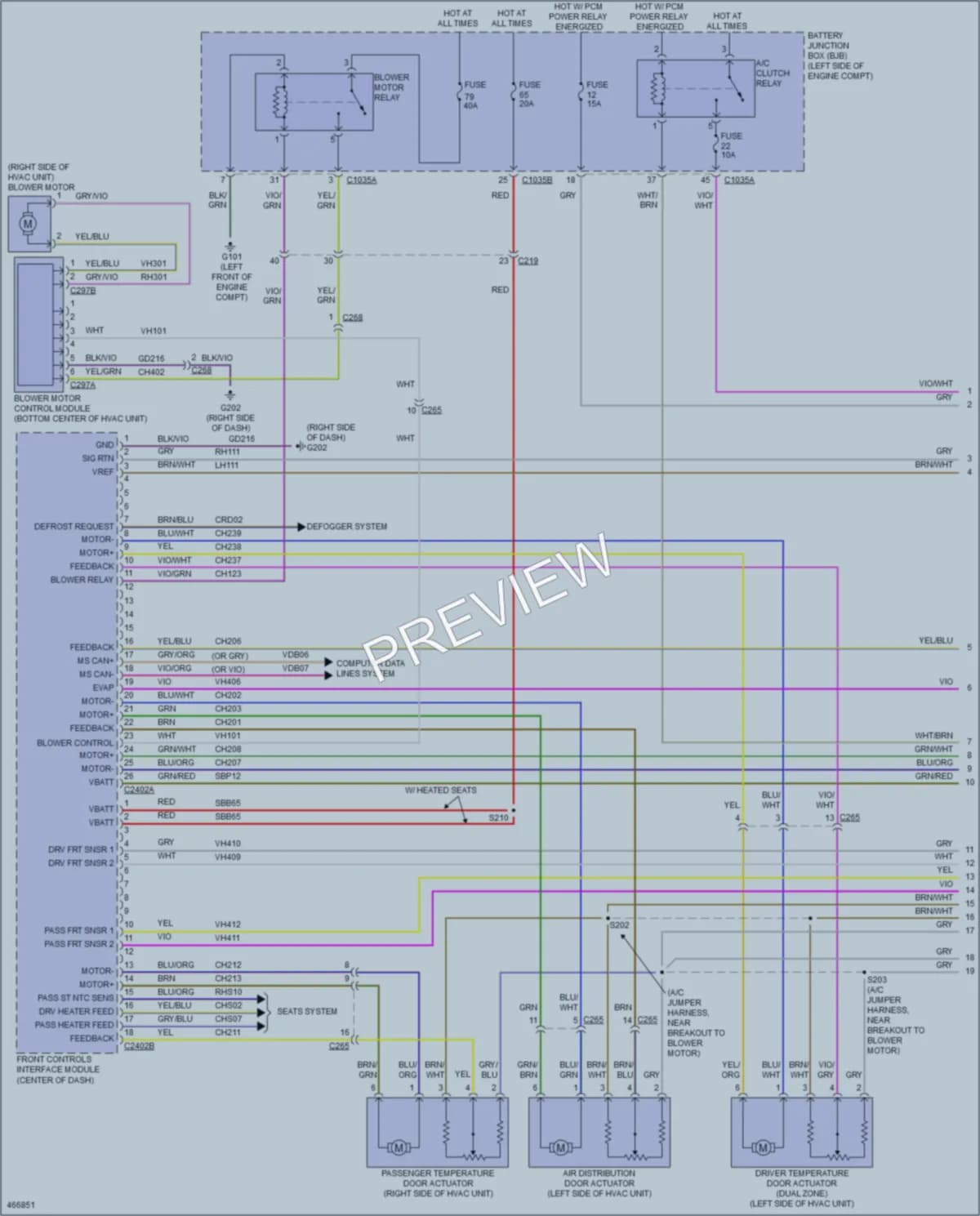 2015 Lincoln MKZ Air Conditioning wiring diagram preview