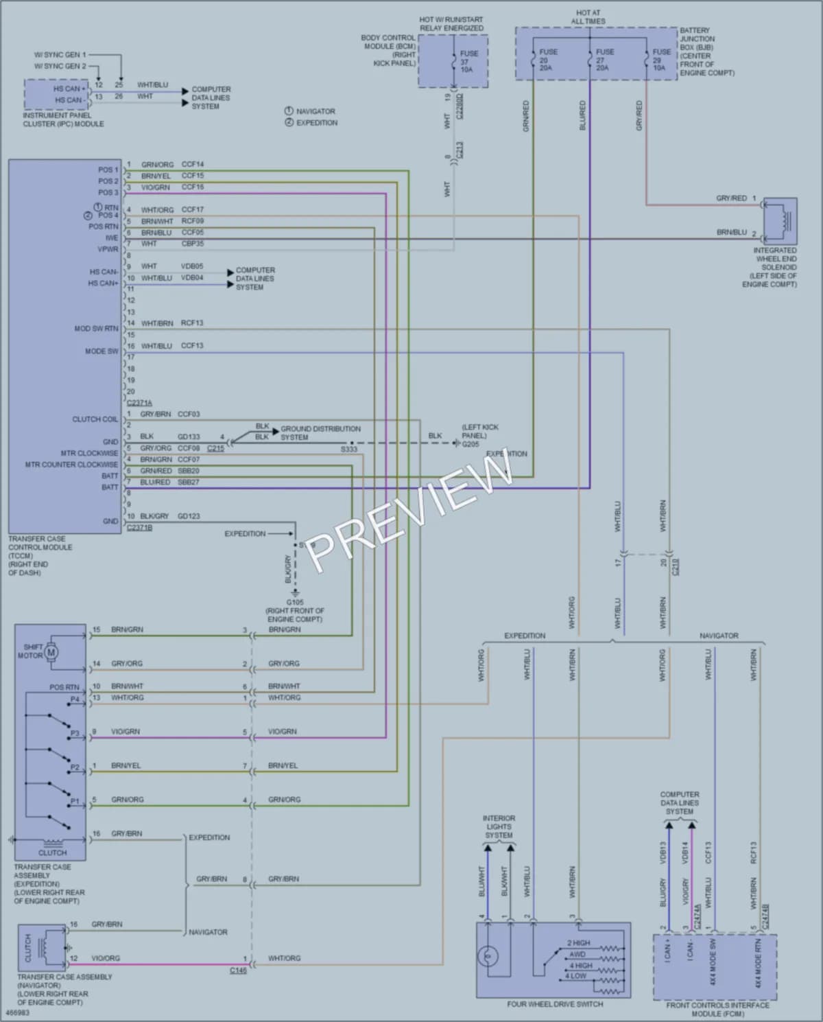 2015 Lincoln NavigatorL Transmission wiring diagram preview