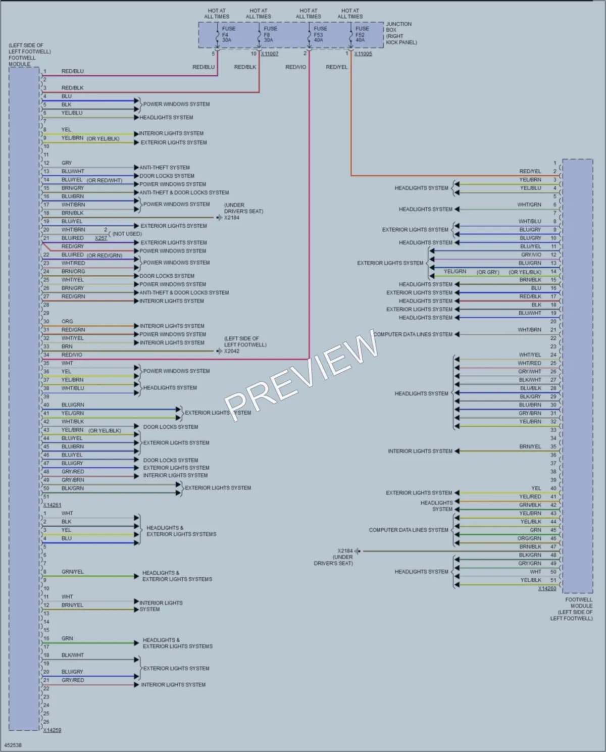 2015 MINI CooperCountryman Body Control Modules wiring diagram preview
