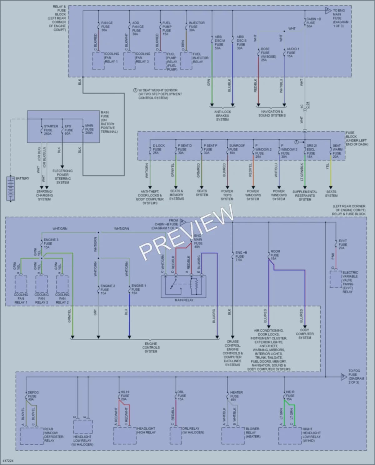 2015 Mazda 6 Power Distribution wiring diagram preview