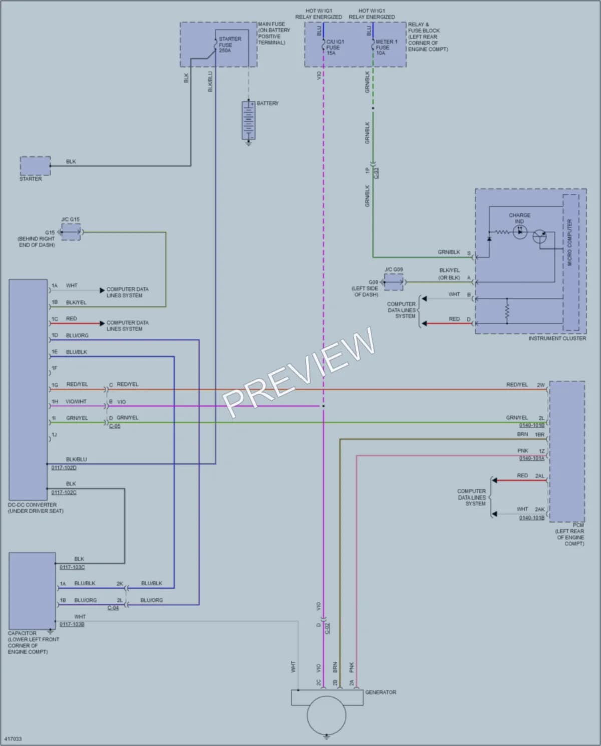 2015 Mazda 6 Starting Charging wiring diagram preview