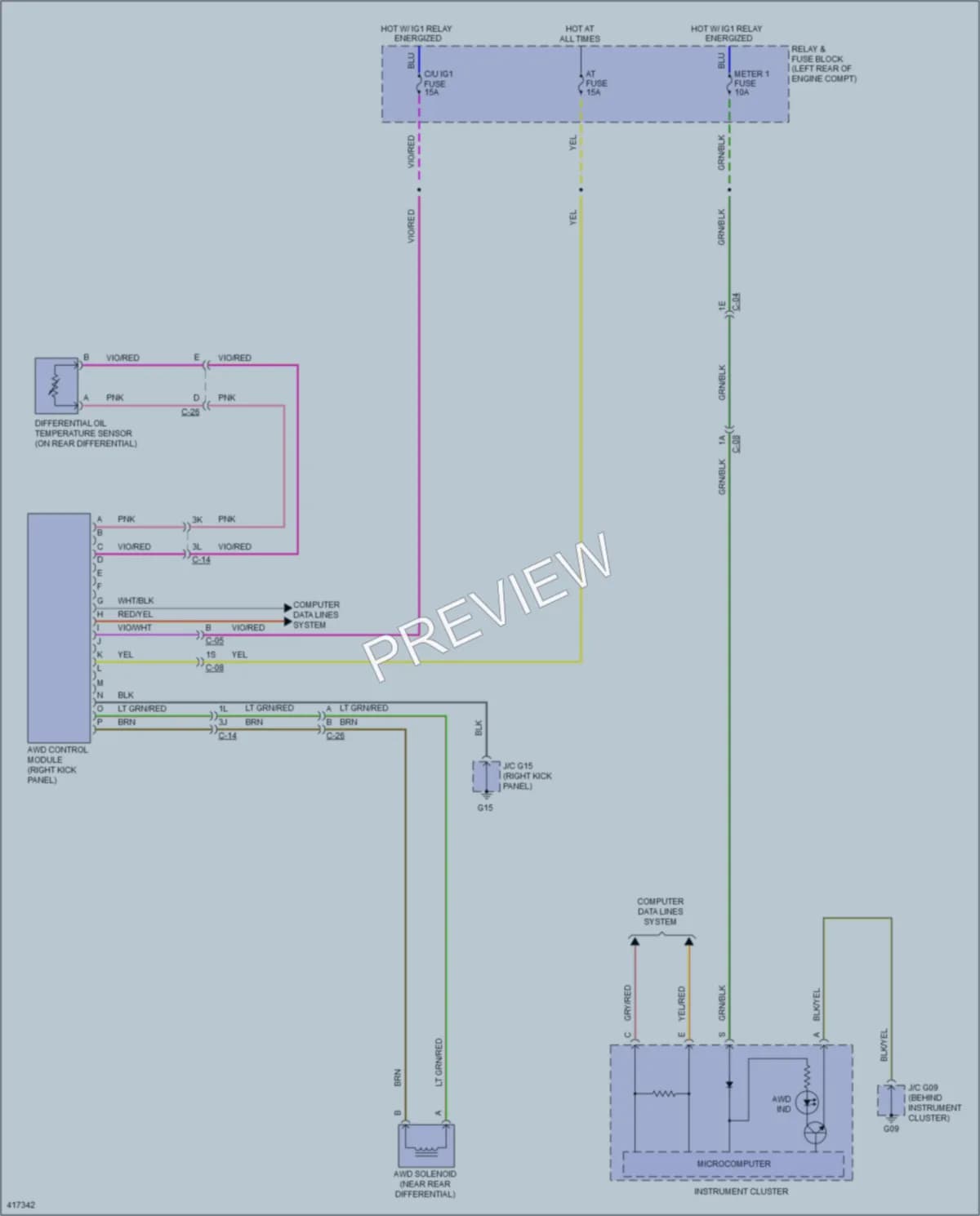 2015 Mazda CX5 Transmission wiring diagram preview