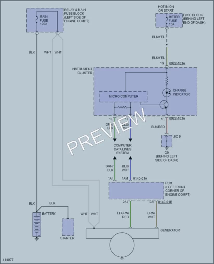 2015 Mazda MX5Miata Starting Charging wiring diagram preview