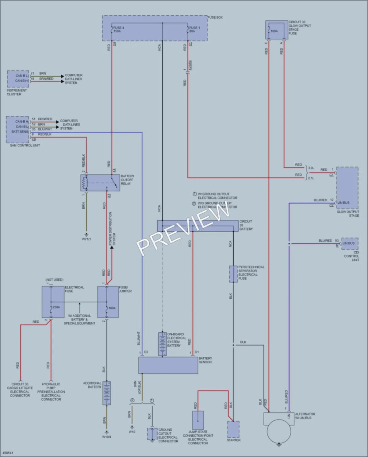 2015 MercedesBenz 2500Sprinter Starting Charging wiring diagram preview