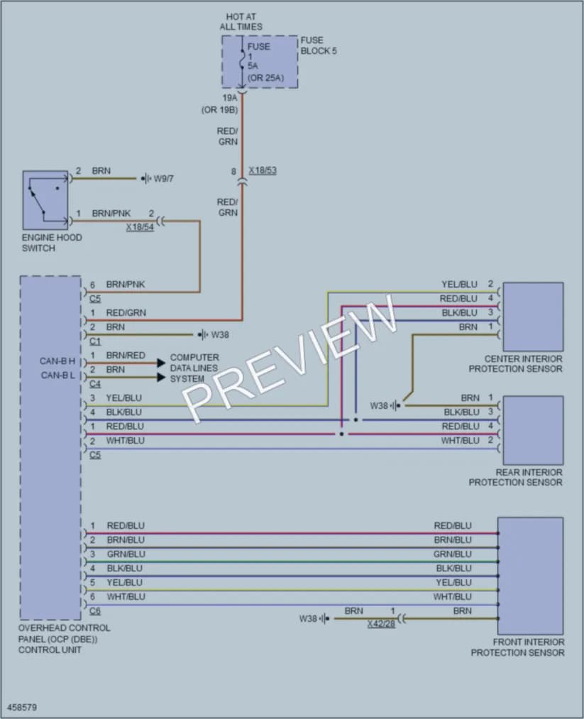 2015 MercedesBenz 3500Sprinter Anti Theft wiring diagram preview