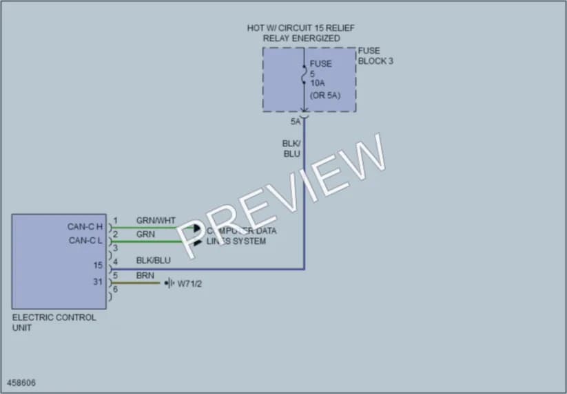 2015 MercedesBenz 3500Sprinter Transmission wiring diagram preview