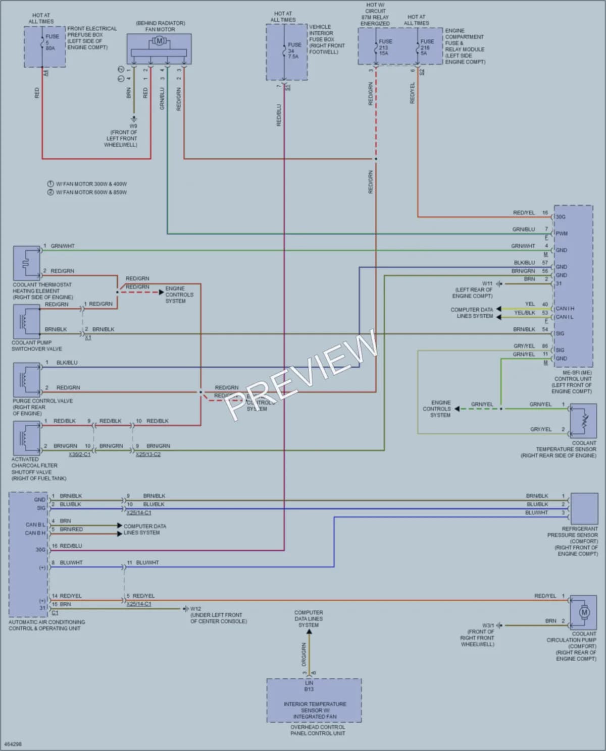 2015 MercedesBenz CLA250 Cooling Fan wiring diagram preview