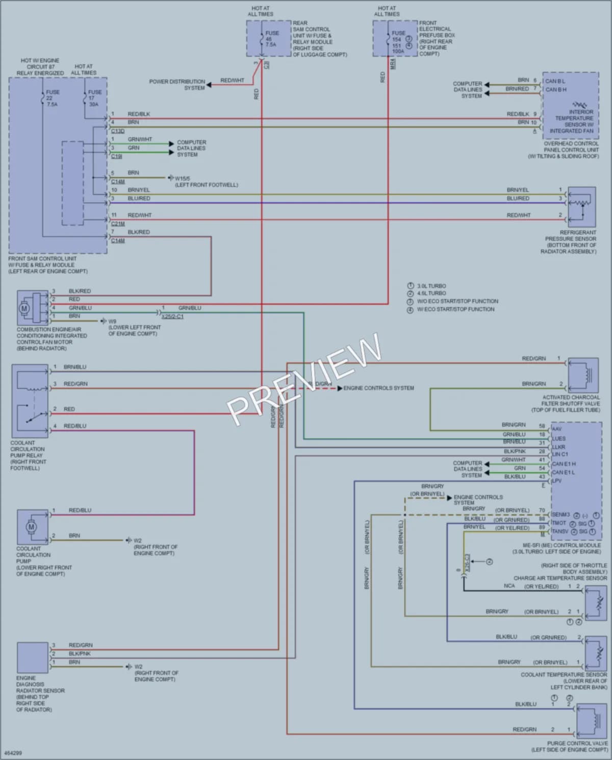 2015 MercedesBenz CLS400 Cooling Fan wiring diagram preview