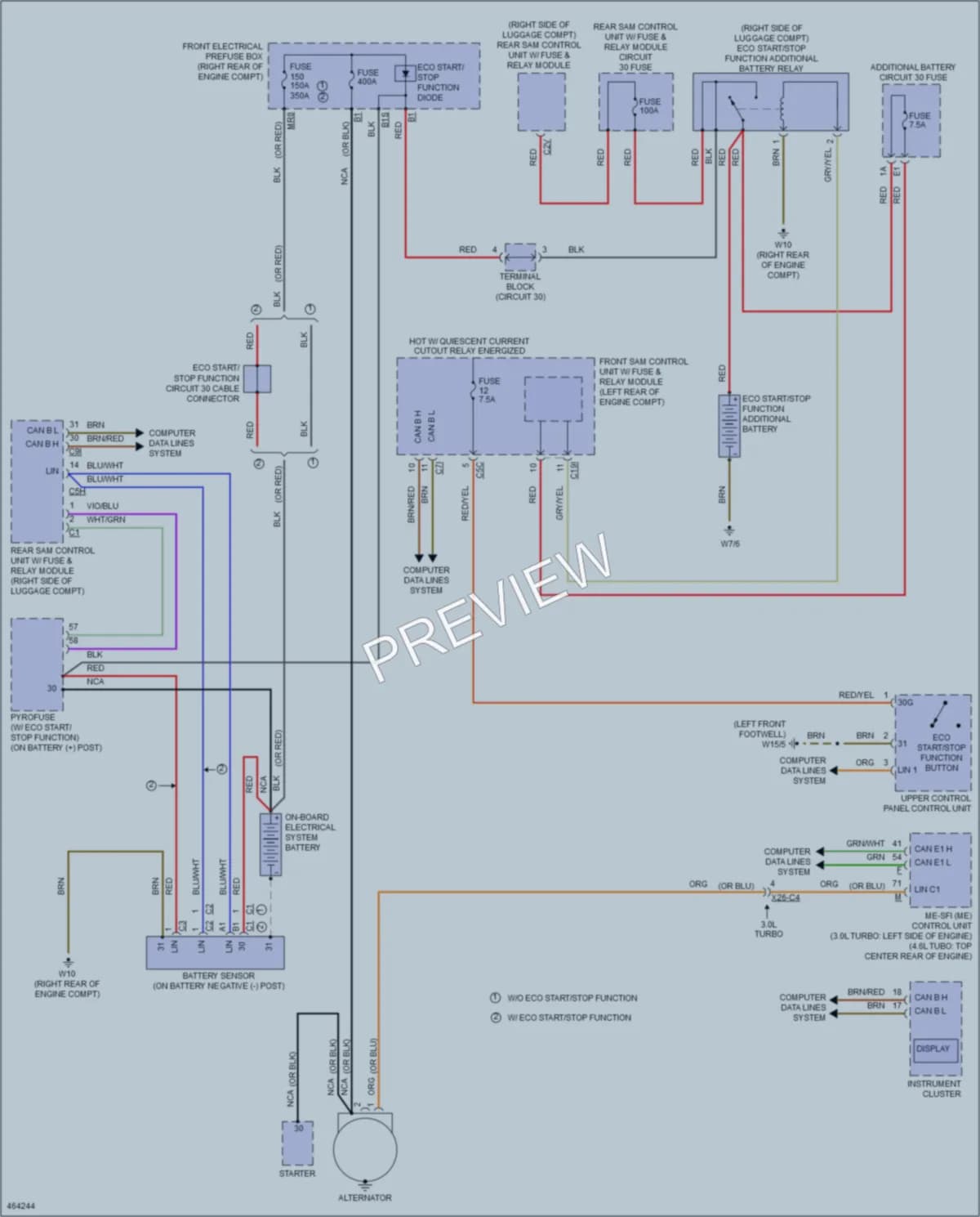 2015 MercedesBenz CLS400 Starting Charging wiring diagram preview