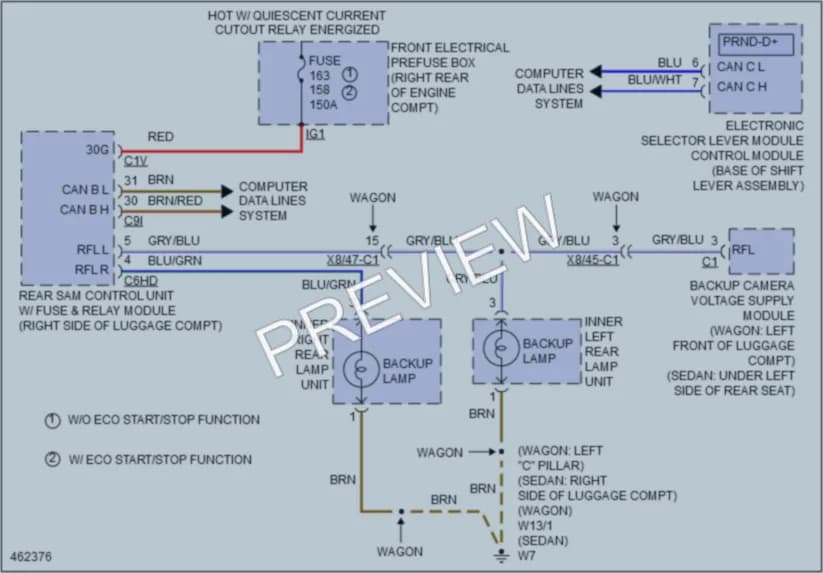 2015 MercedesBenz E250BLUETEC Exterior Lights wiring diagram preview