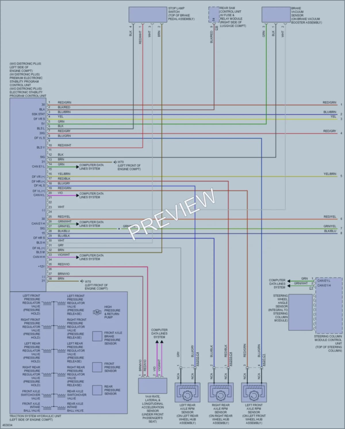 2015 MercedesBenz E350 Anti Lock Brakes wiring diagram preview