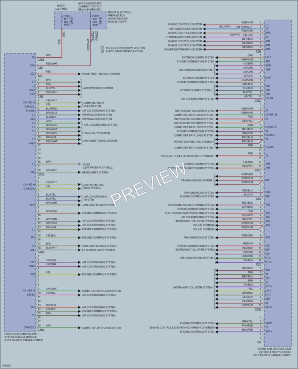 2015 MercedesBenz E350 Body Control Modules wiring diagram preview