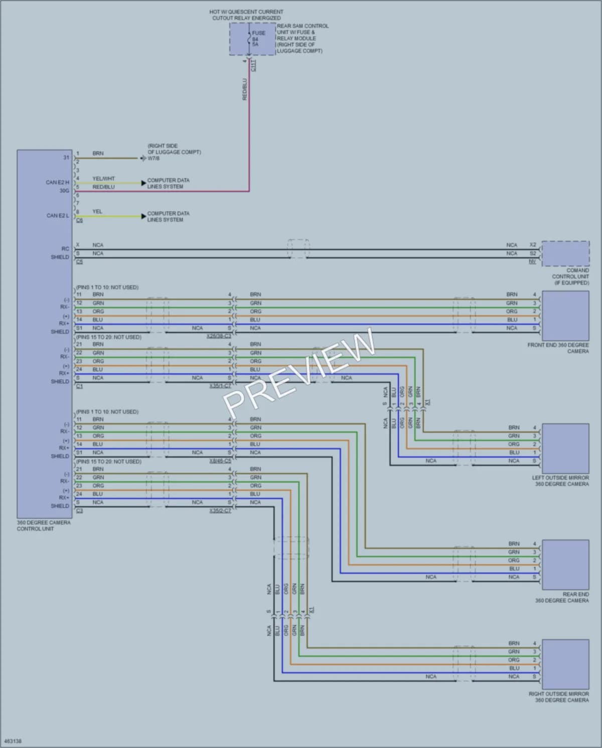 2015 MercedesBenz E350 Navigation wiring diagram preview