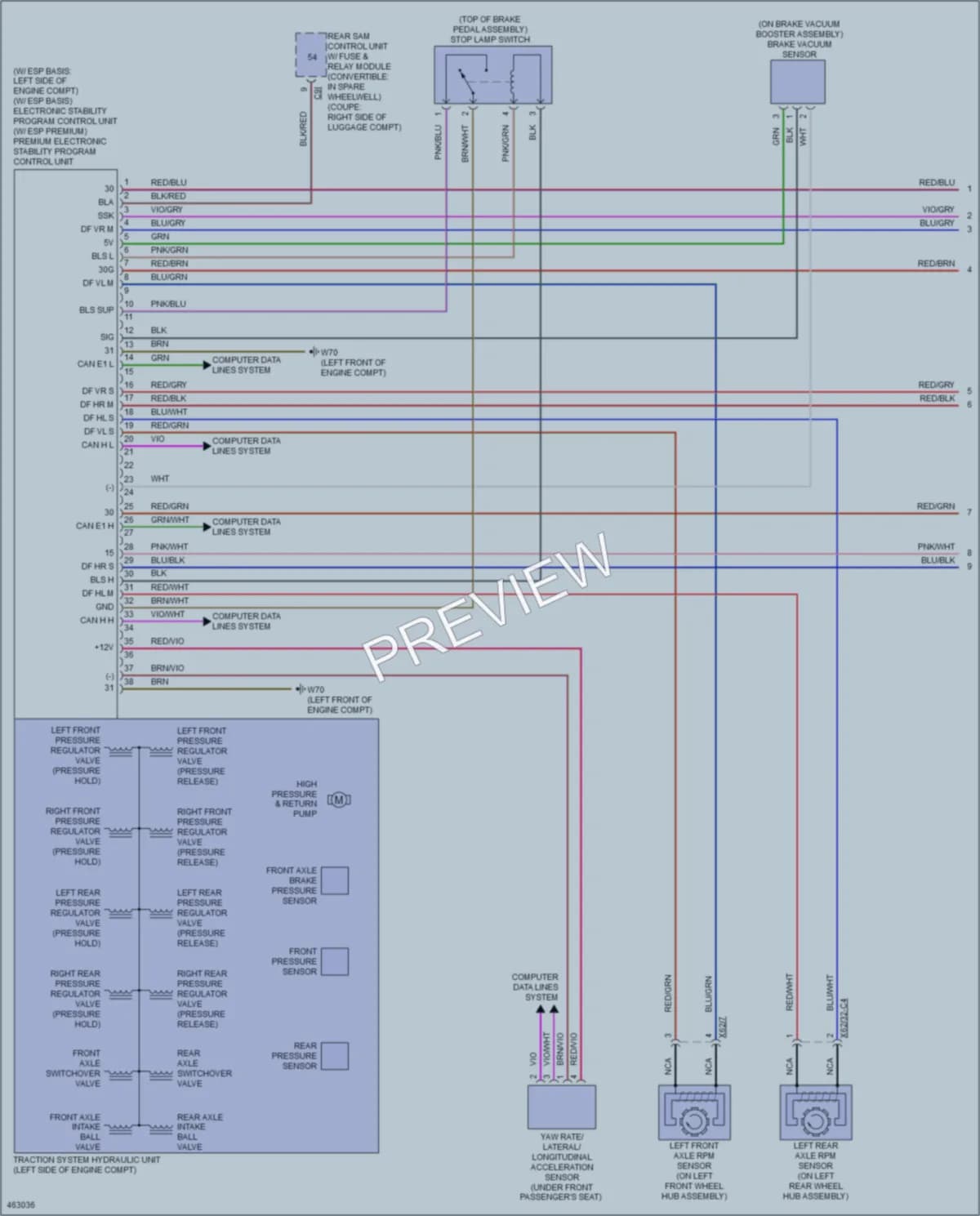 2015 MercedesBenz E400 Anti Lock Brakes wiring diagram preview