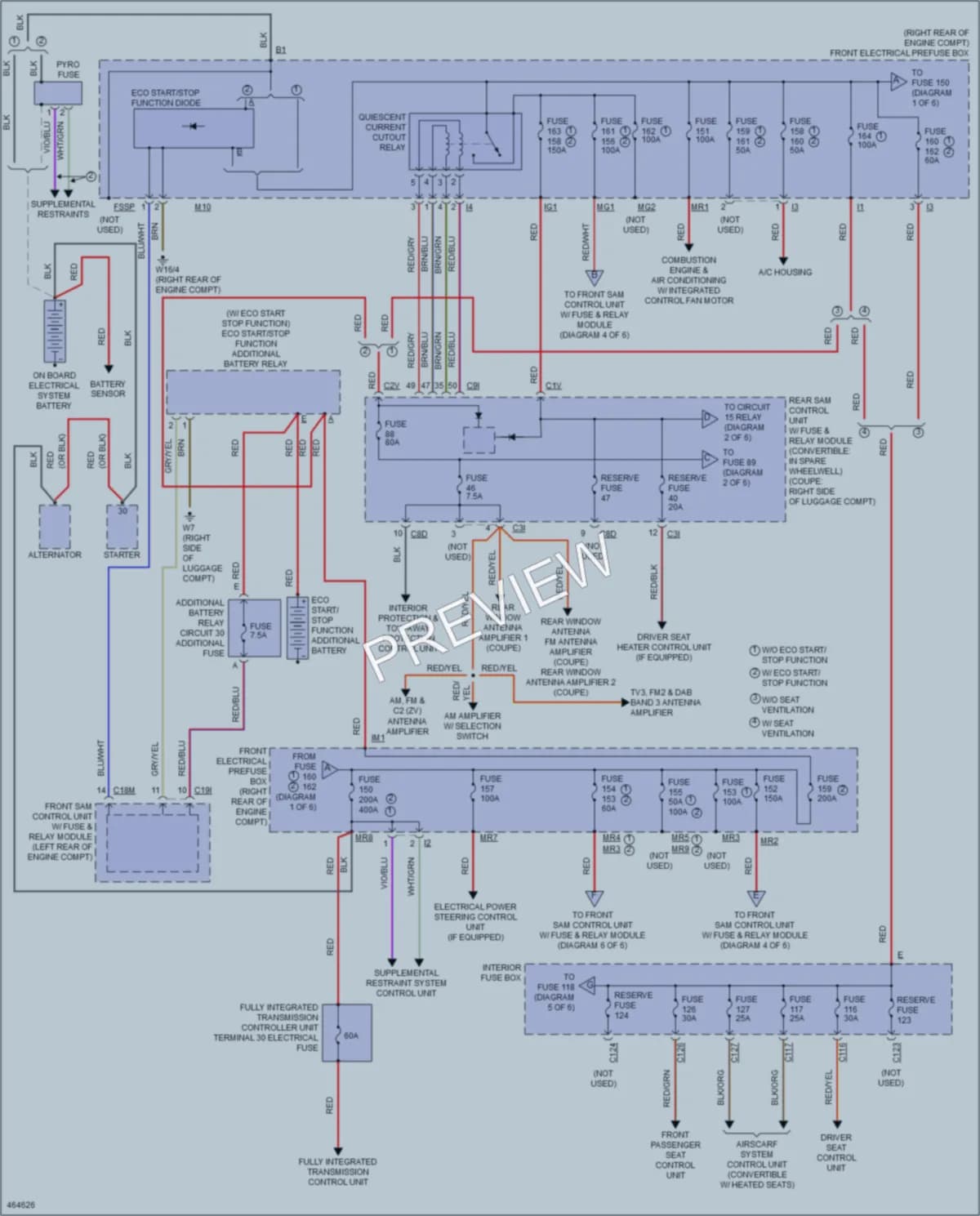 2015 MercedesBenz E400HYBRID Power Distribution wiring diagram preview