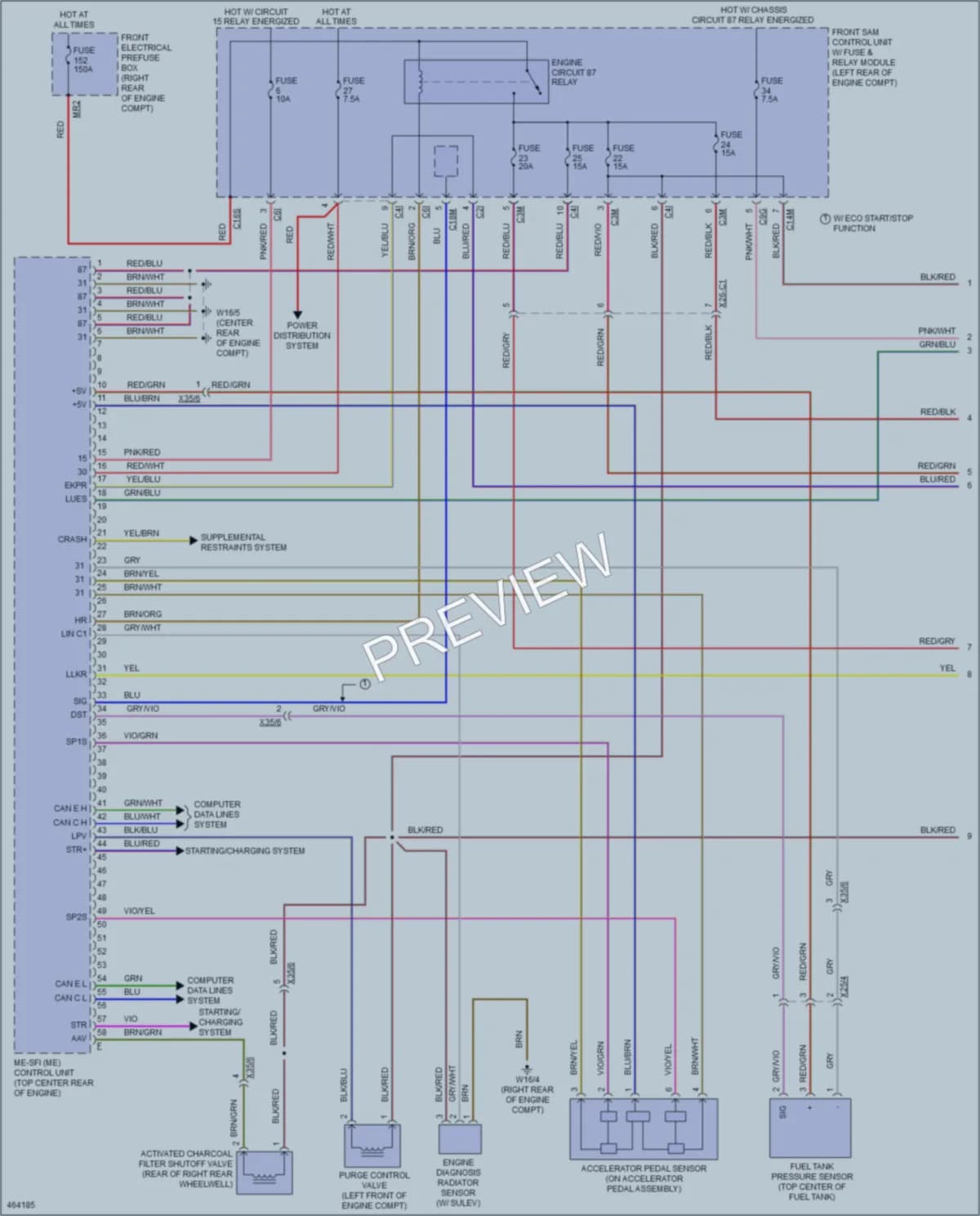 2015 MercedesBenz E550 Engine Performance wiring diagram preview