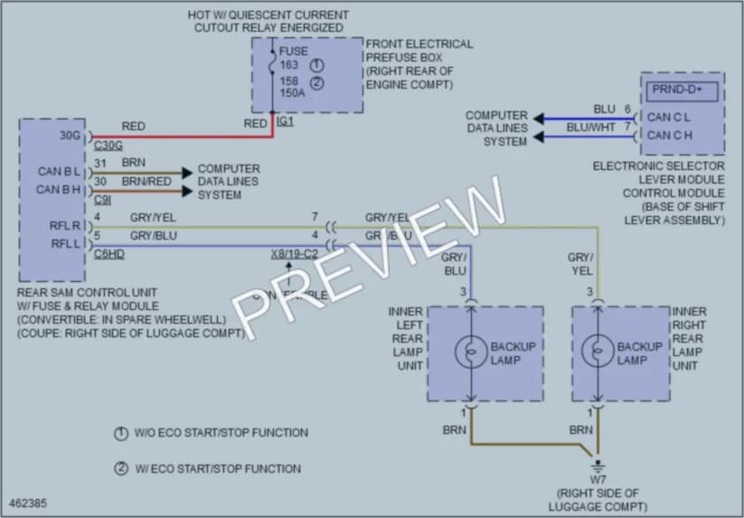 2015 MercedesBenz E550 Exterior Lights wiring diagram preview