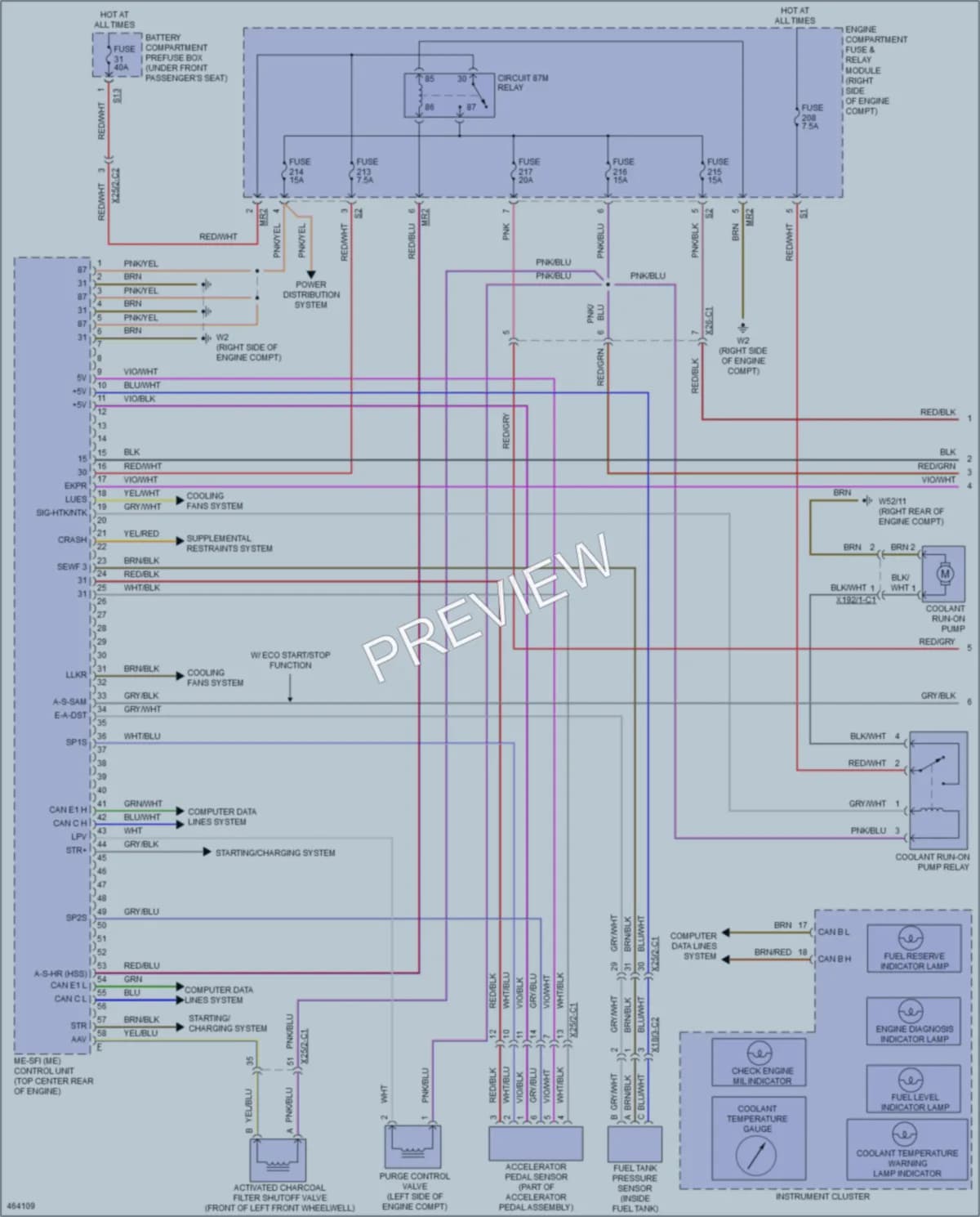 2015 MercedesBenz GL550 Engine Performance wiring diagram preview