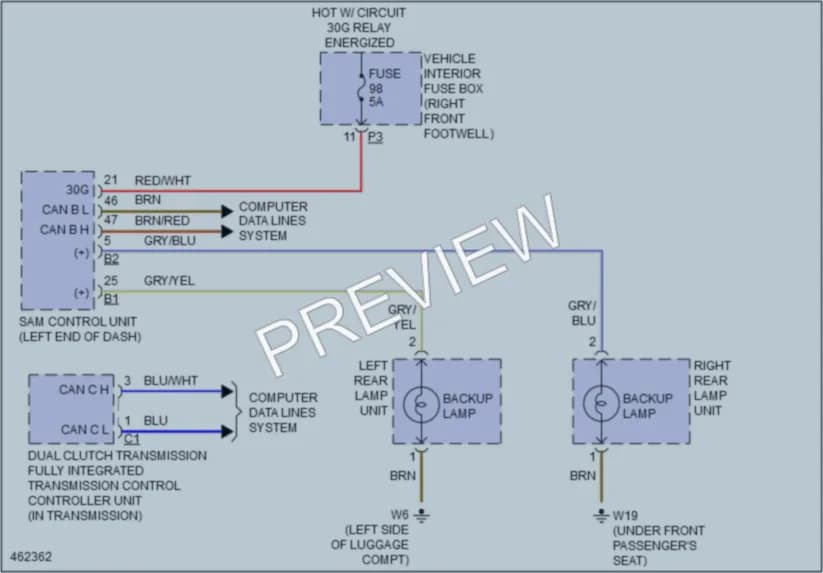 2015 MercedesBenz GLA250 Exterior Lights wiring diagram preview