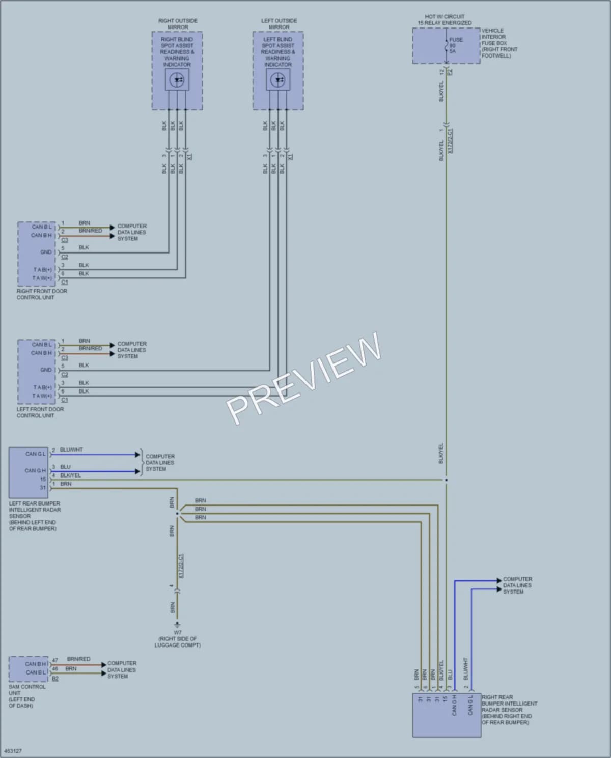 2015 MercedesBenz GLA250 Navigation wiring diagram preview