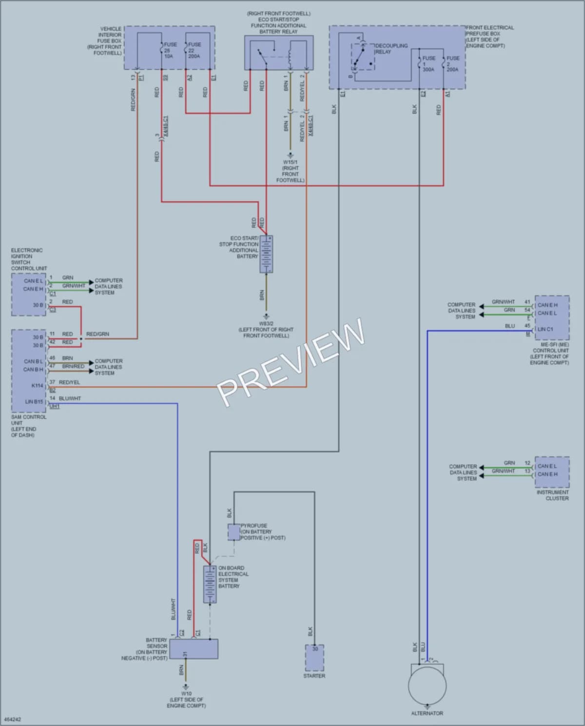 2015 MercedesBenz GLA250 Starting Charging wiring diagram preview