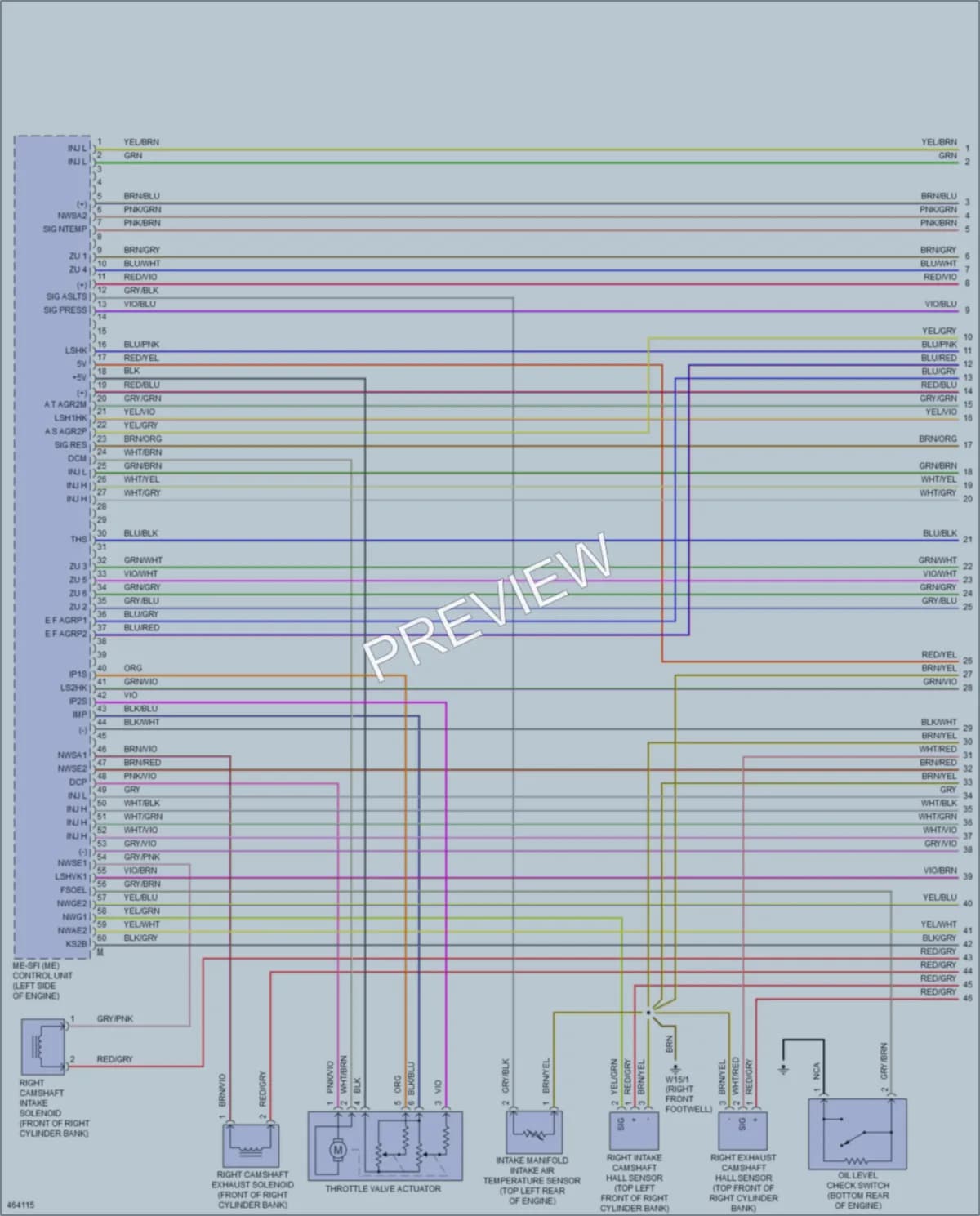 2015 MercedesBenz ML350 Engine Performance wiring diagram preview