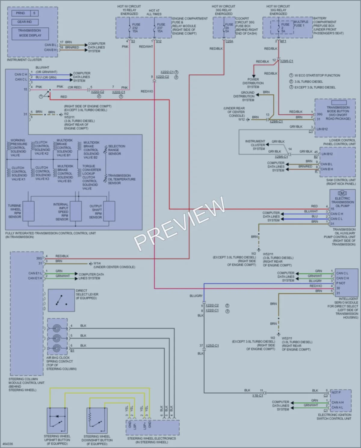 2015 MercedesBenz ML350 Transmission wiring diagram preview