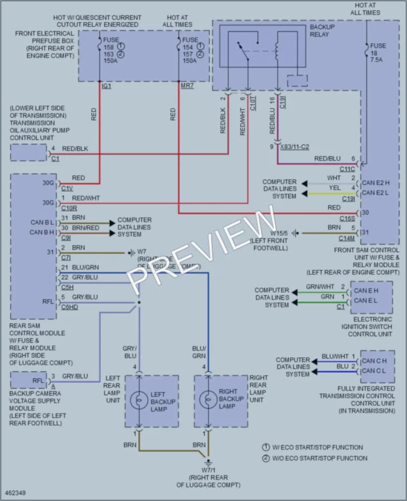 2015 MercedesBenz S400 Exterior Lights wiring diagram preview