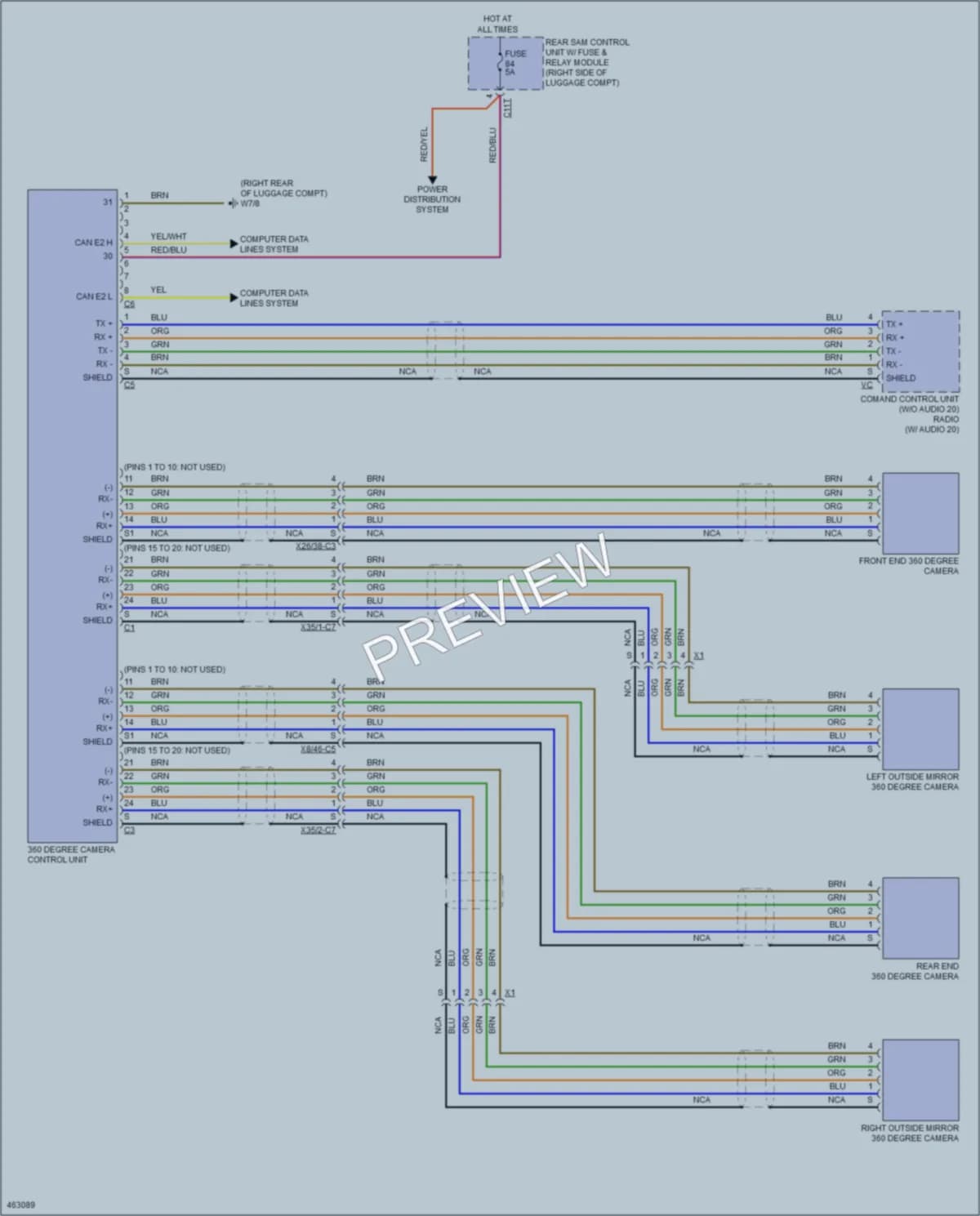 2015 MercedesBenz S550 Navigation wiring diagram preview