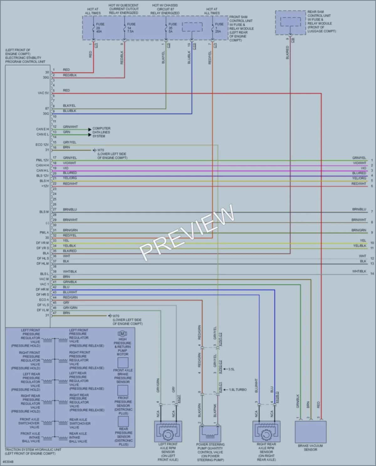 2015 MercedesBenz SLK250 Anti Lock Brakes wiring diagram preview