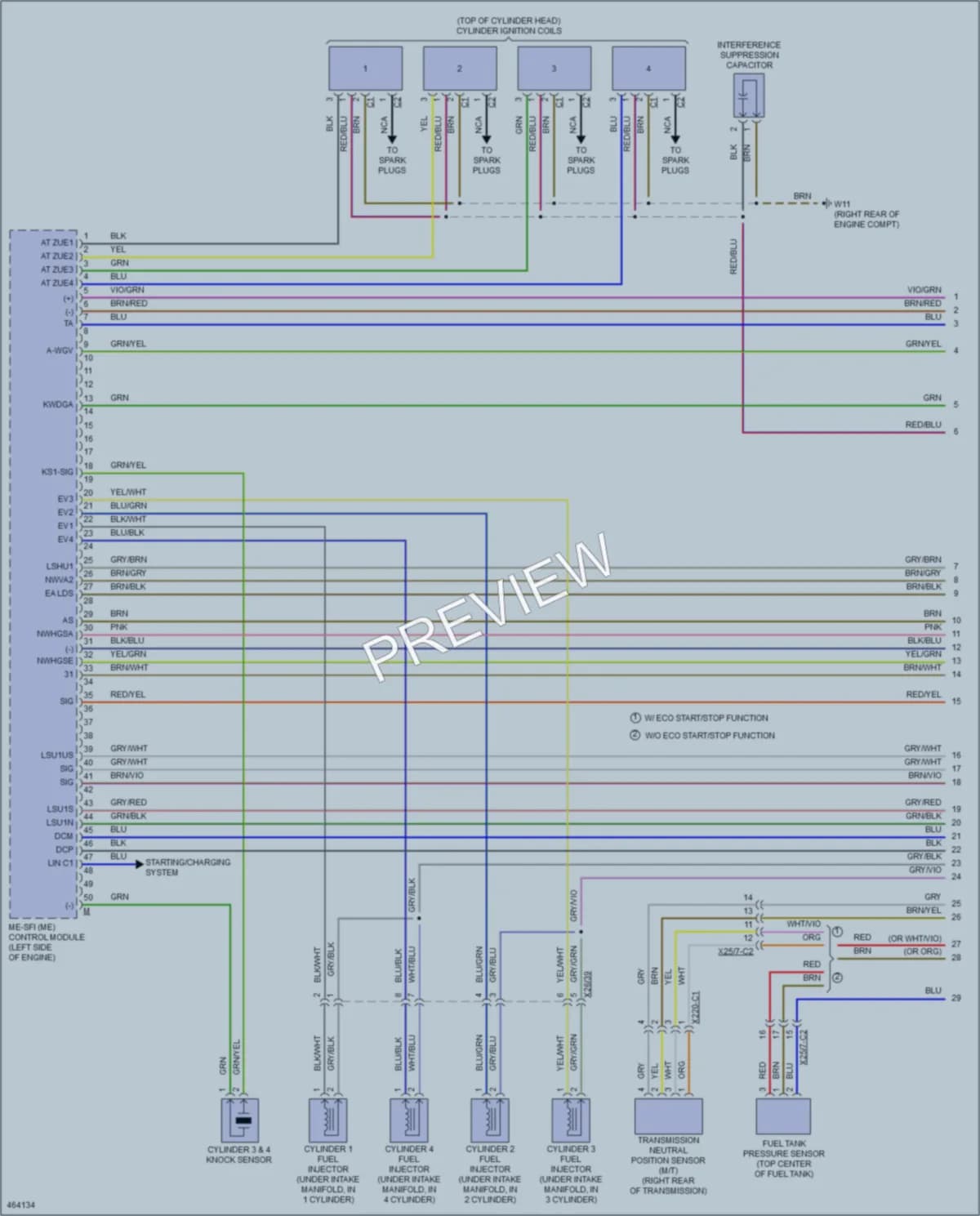 2015 MercedesBenz SLK250 Engine Performance wiring diagram preview
