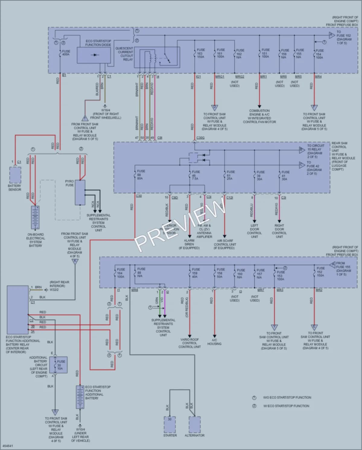 2015 MercedesBenz SLK250 Power Distribution wiring diagram preview