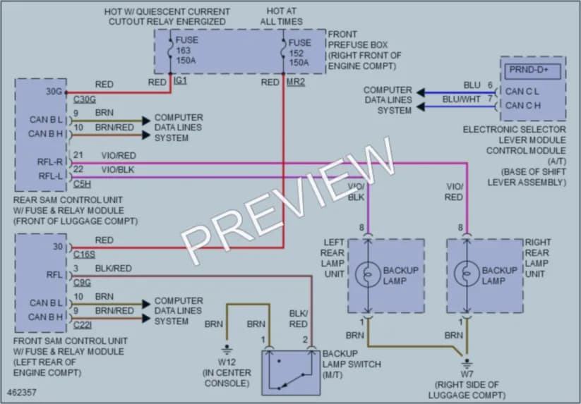 2015 MercedesBenz SLK350 Exterior Lights wiring diagram preview