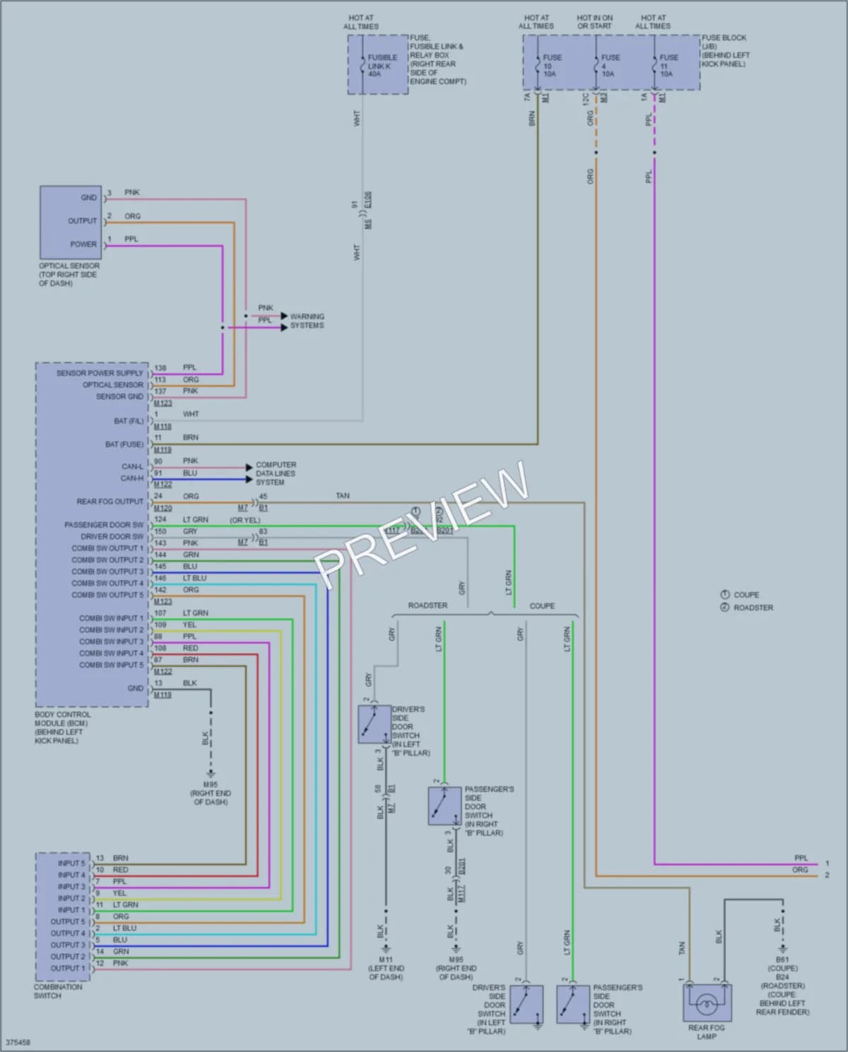 2015 Nissan 370Z Headlights wiring diagram preview