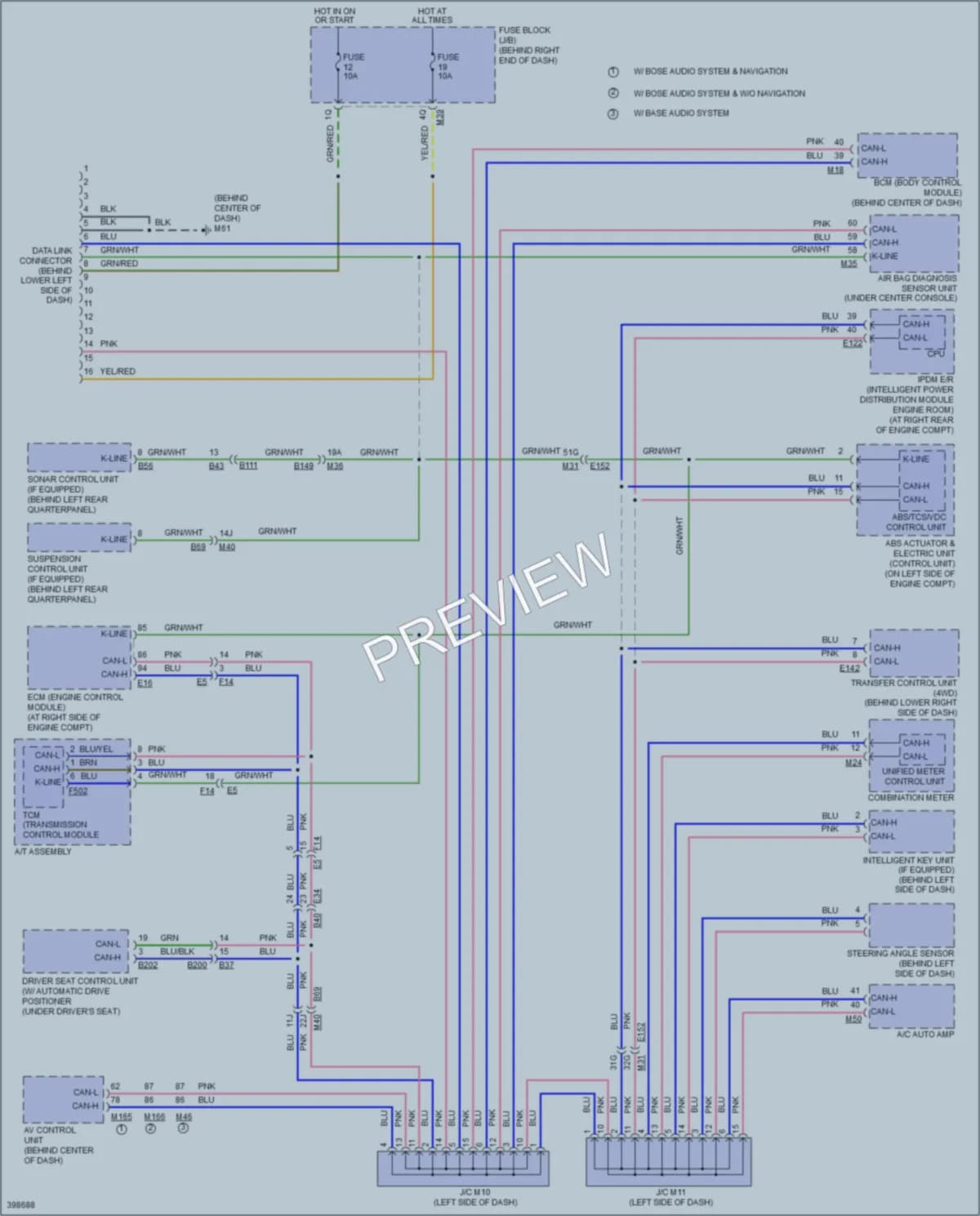 2015 Nissan Armada Computer Data Lines wiring diagram preview