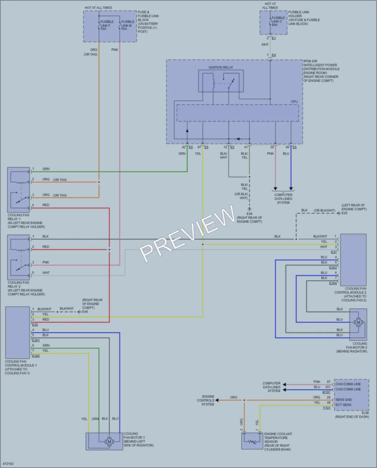2015 Nissan GTR Cooling Fan wiring diagram preview