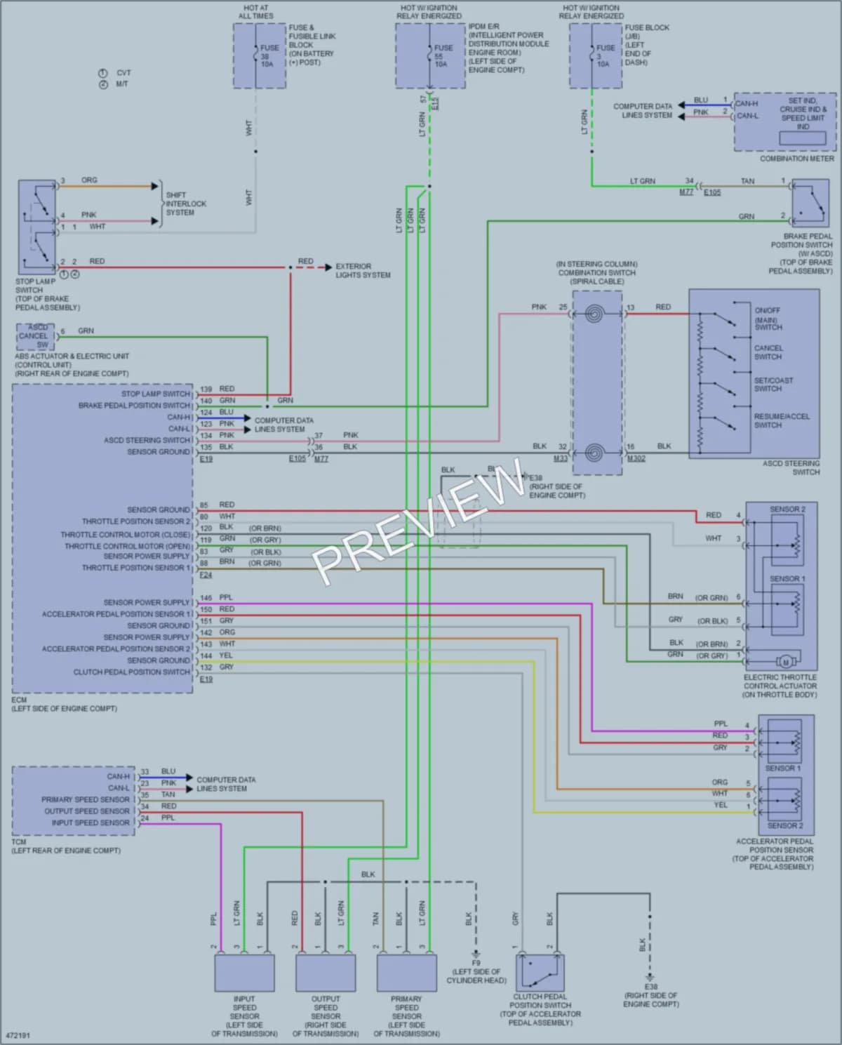 2015 Nissan JUKE Cruise Control wiring diagram preview