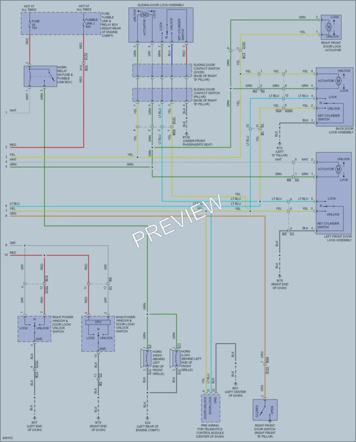 2015 Nissan NV1500 Anti Theft wiring diagram preview