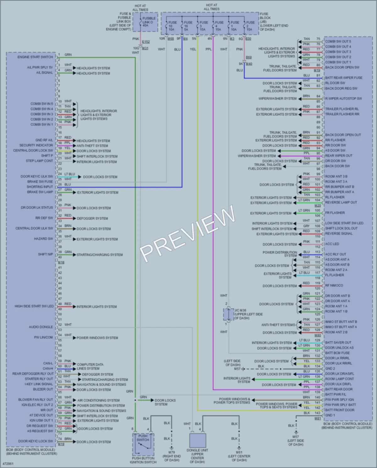 2015 Nissan Pathfinder Body Control Modules wiring diagram preview