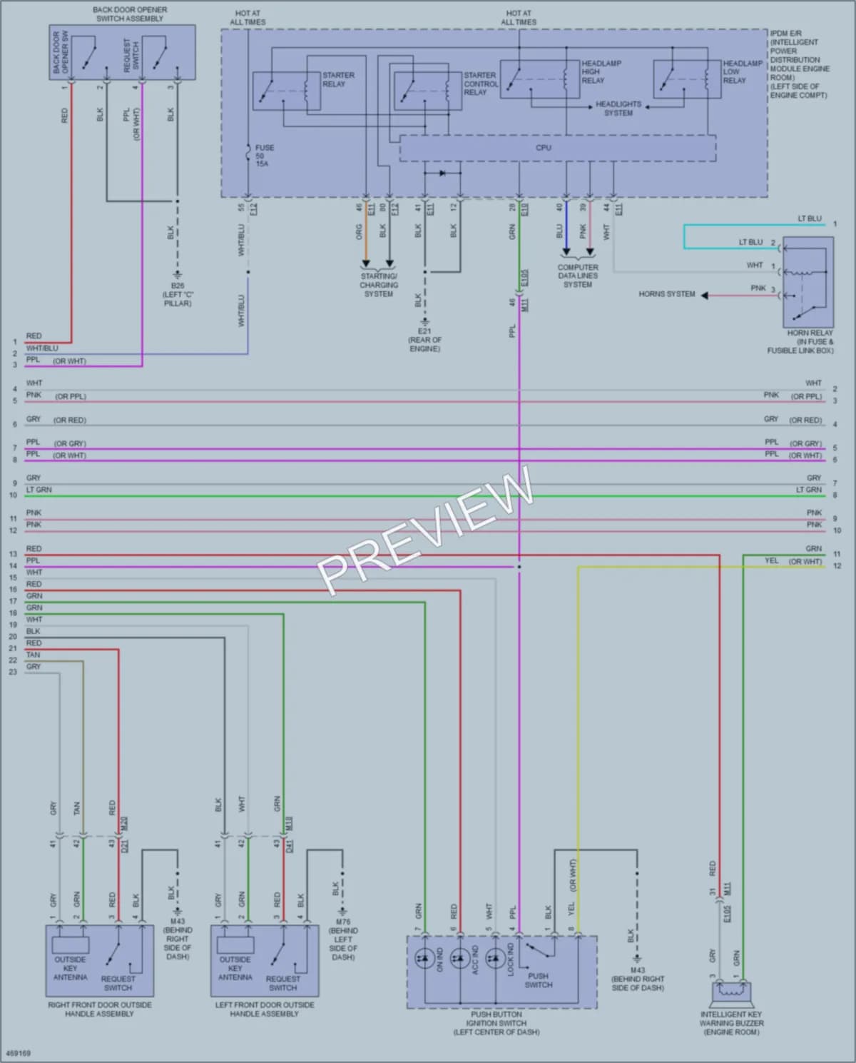 2015 Nissan Quest Anti Theft wiring diagram preview
