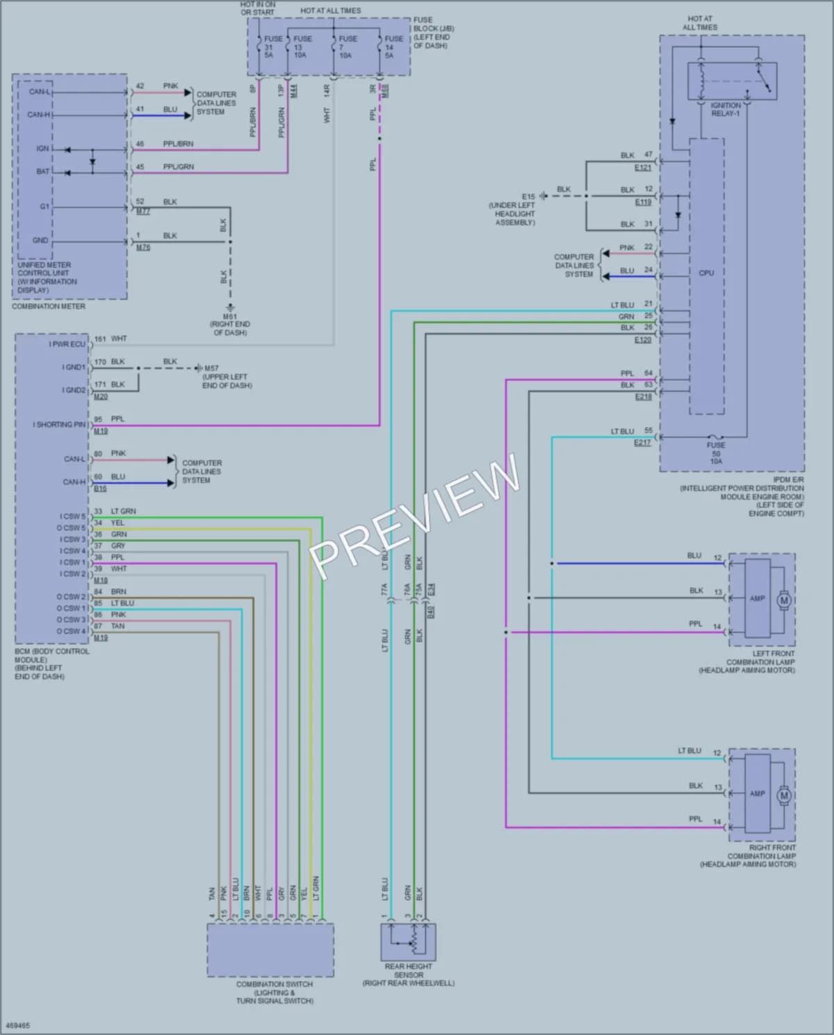 2015 Nissan Rogue Headlights wiring diagram preview