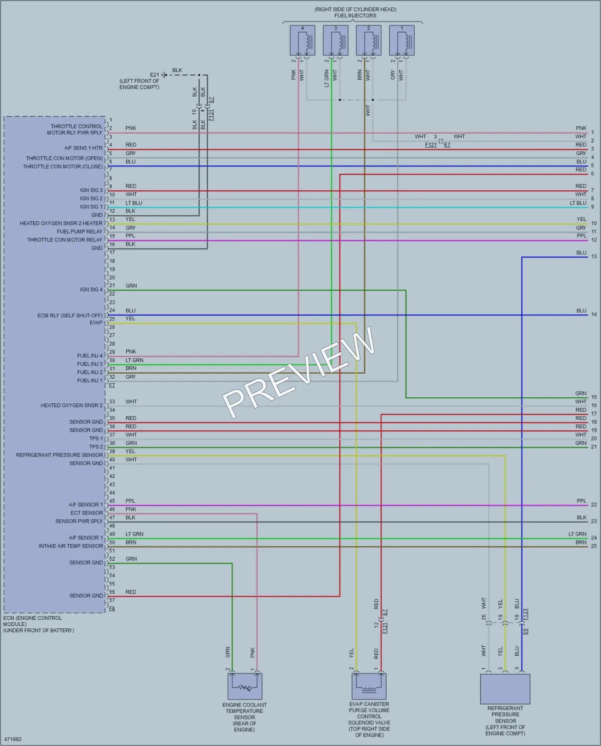 2015 Nissan RogueSelect Engine Performance wiring diagram preview