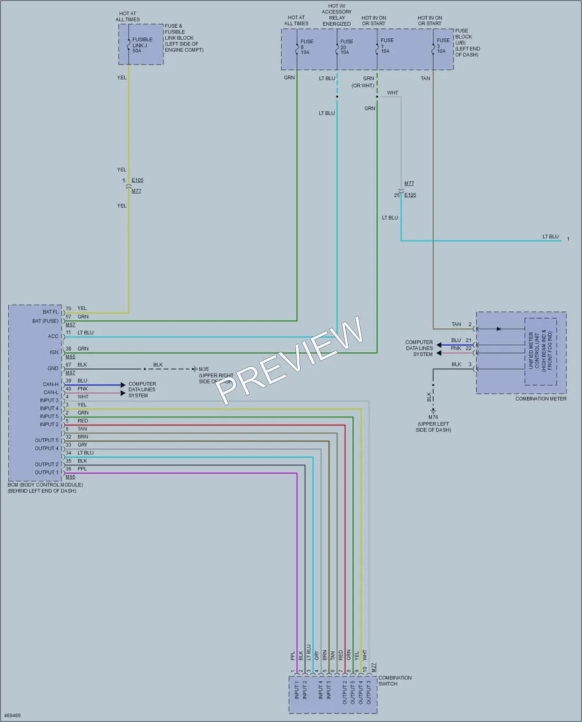 2015 Nissan RogueSelect Headlights wiring diagram preview